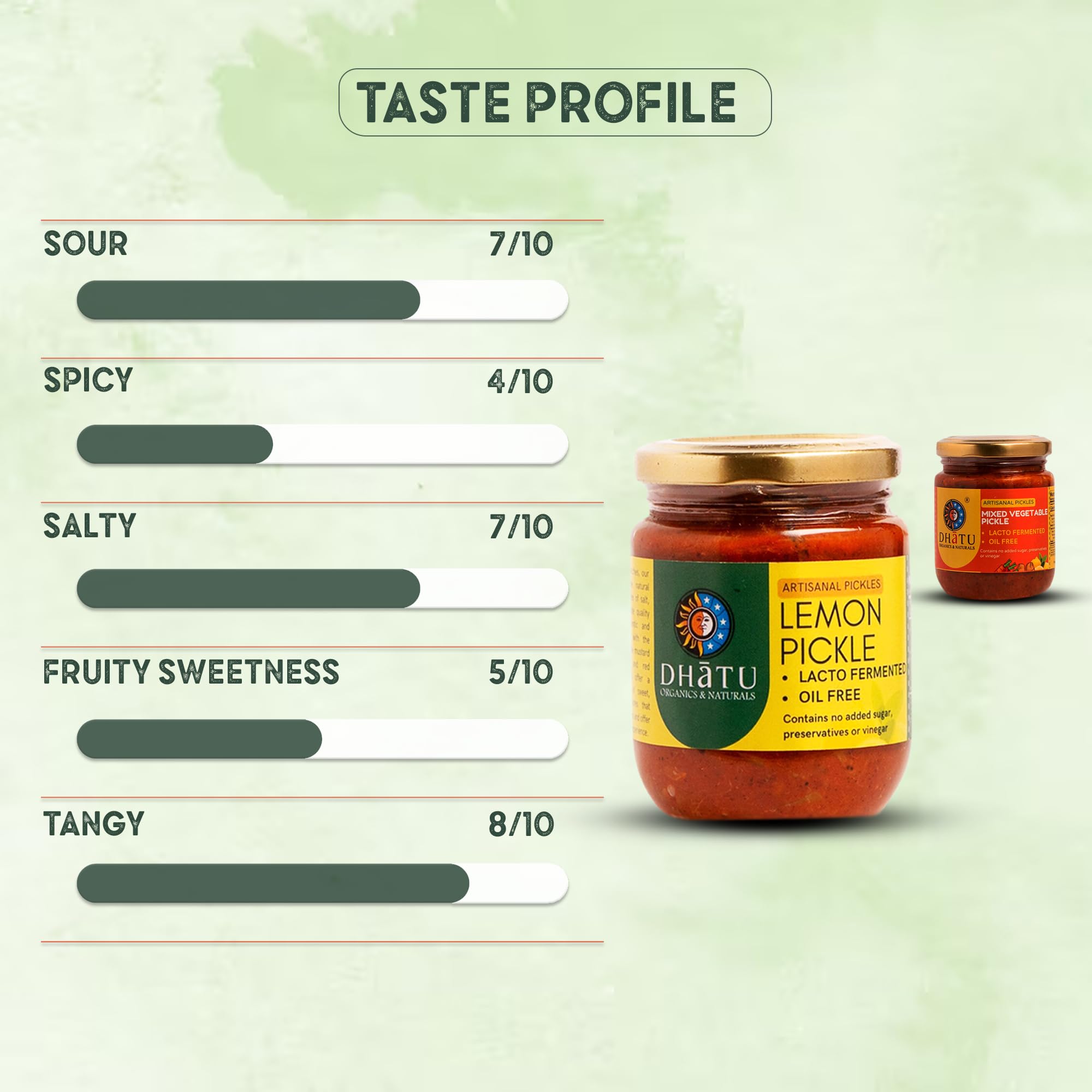 Dhatu Organics & Naturals Probiotic Lemon Pickle - 250 g (Pack of 2) - Image 4 thumbnail