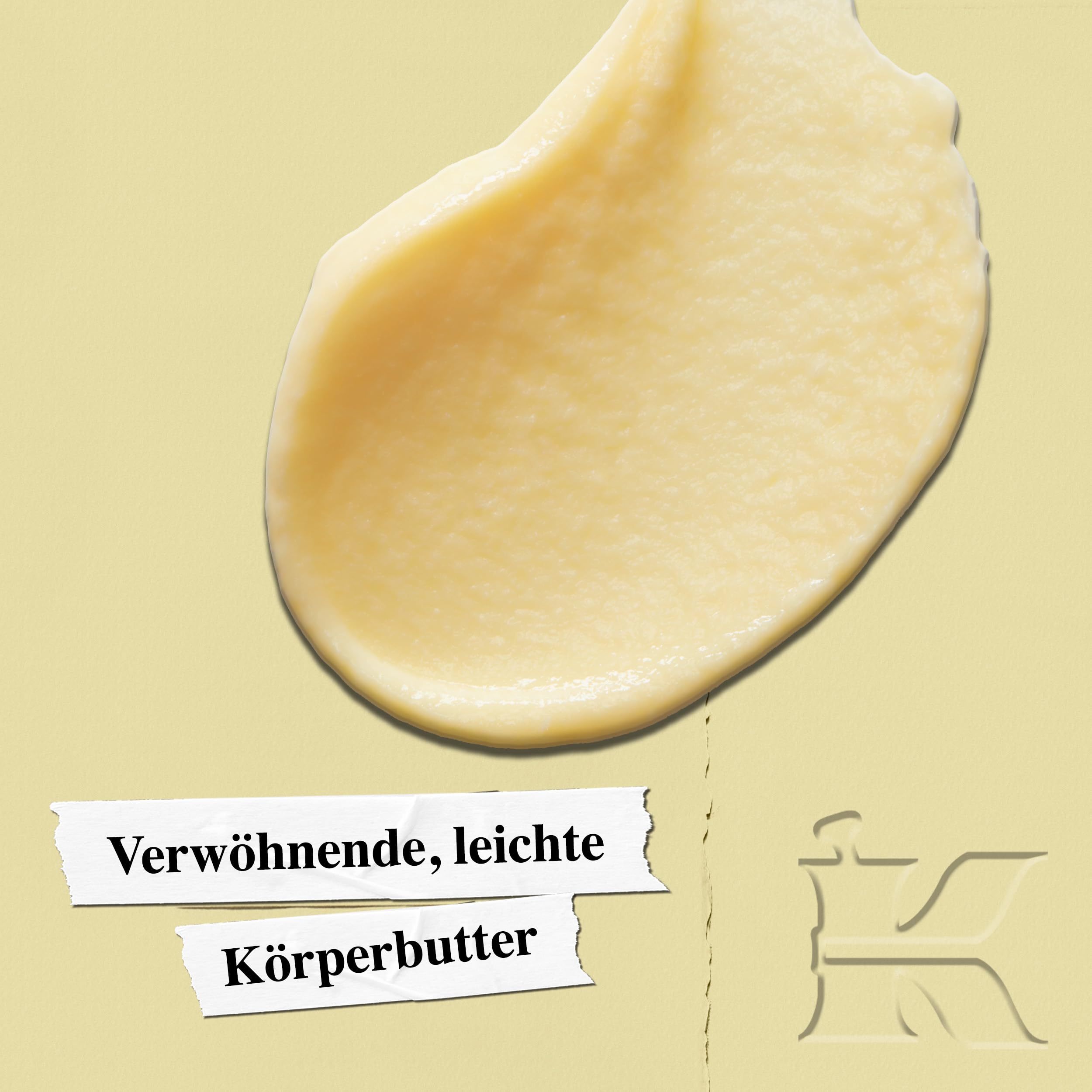 KIEHL'S Creme de Corps Whipped Body Butter, 226 g, reichhaltige Körperlotion mit Milch und Honig, 24 h Feuchtigkeitspflege für trockene Haut