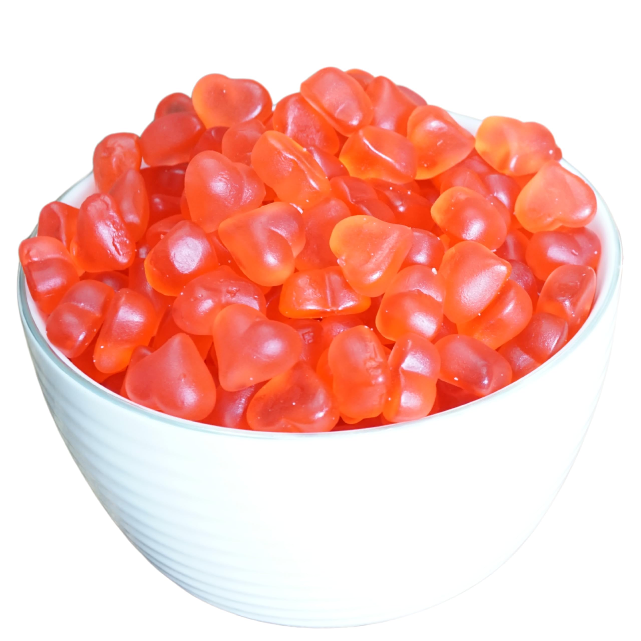 Deine Naschbox | Fruchtgummi Glühweinherzen | 3kg Mega Pot | XXL Großpackung für die Candybar & als Geschenk - Aromatisch - Weihnachtlich