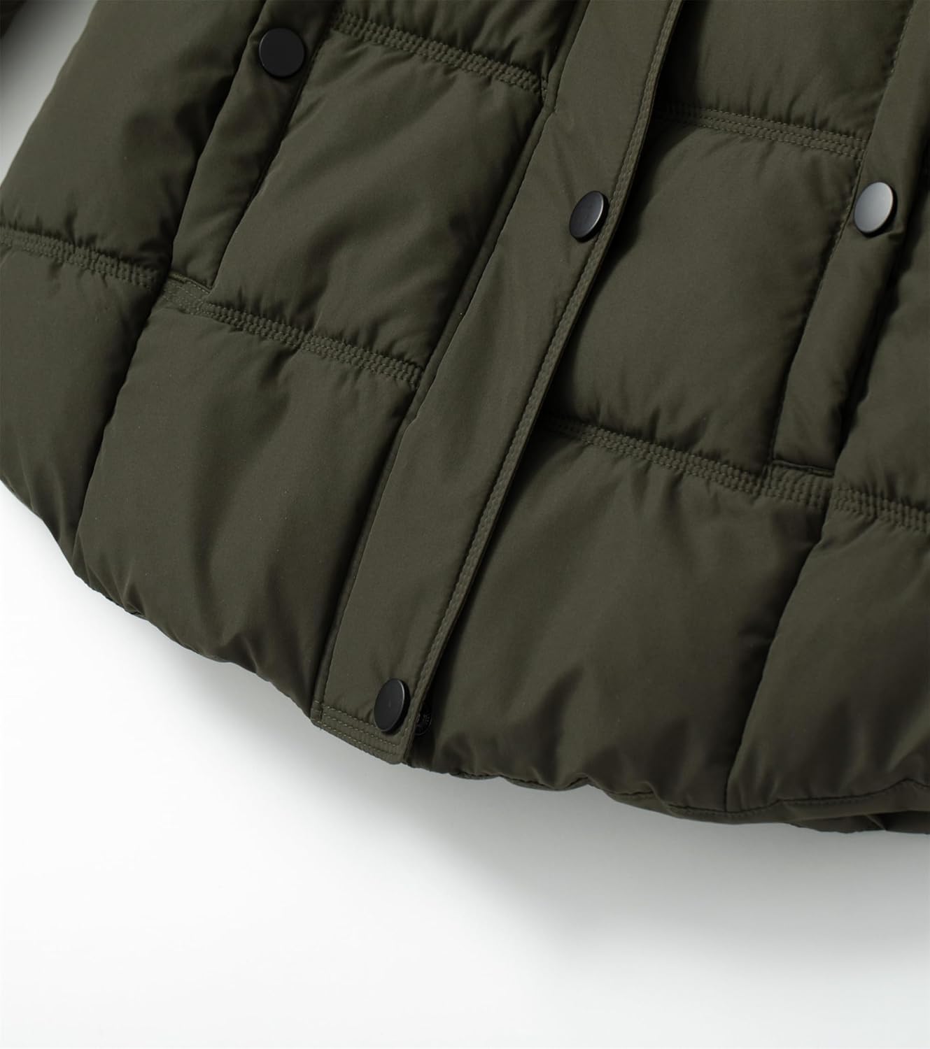 Women's Hooded Warm Winter Coat (Standard & Plus Size) Quilted Thicken Puffer Jacket with Removable Fur Hood - Image 8