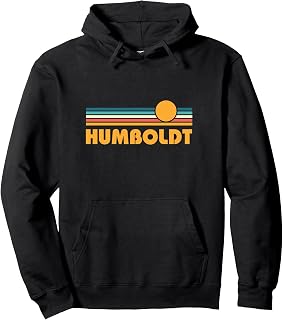 Retro Humboldt County 80s Sunset Pullover Hoodie