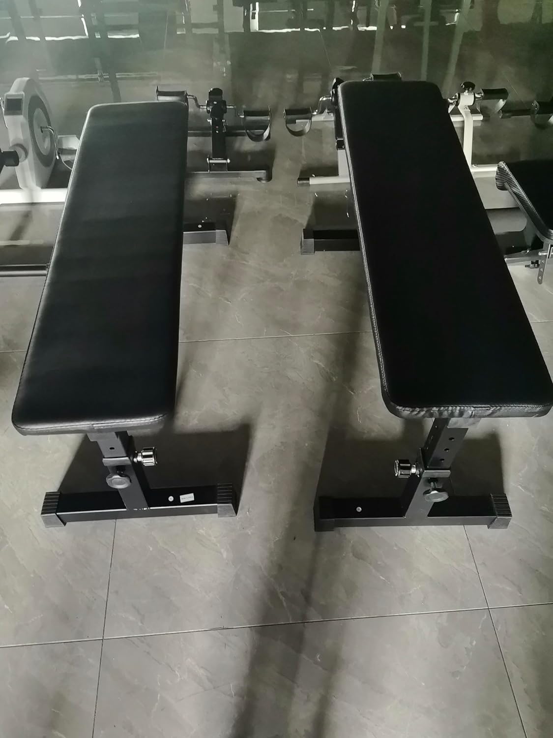 Flat Weight Bench for Weight Training, Easy Assembly Height Adjustable Workout Bench for Weight Training, Home Fitness Strength Training Bench (440lbs)