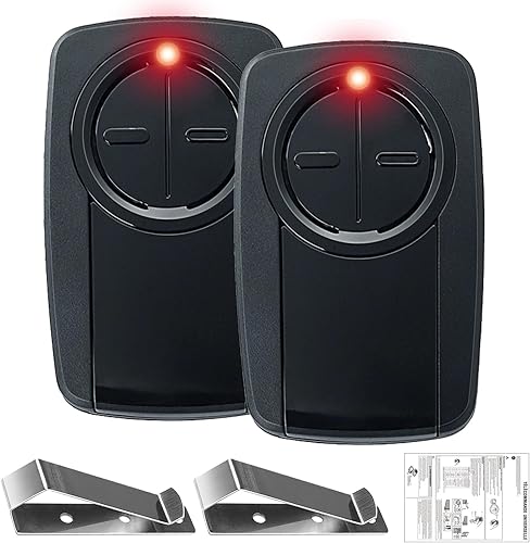 Miniatura 9 de Klik5u-bk2 klik3u-bk clicker Control remoto universal de 2 botones para abridor de puerta de garaje Chamberlain LiftMaster Craftsman, sin llave,