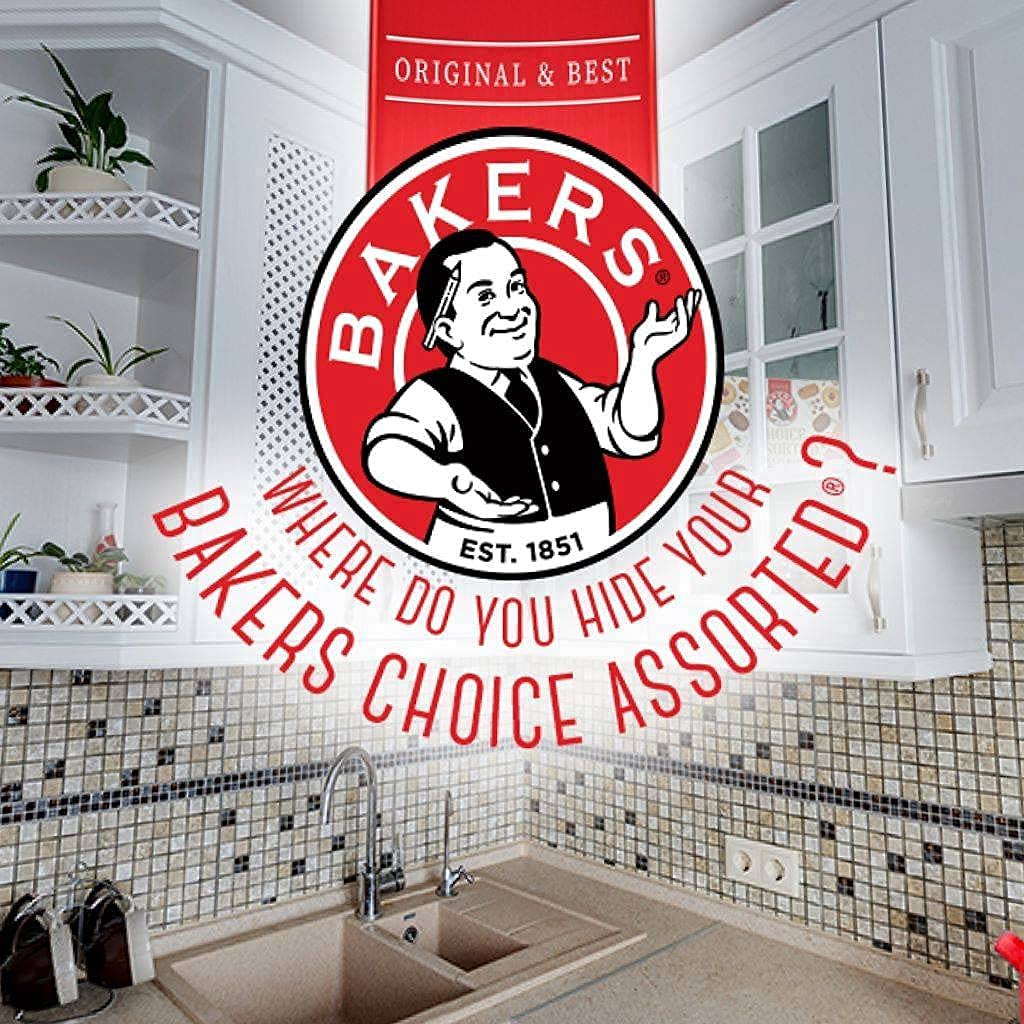 Baker's Choc-kits Crunchy Oat Biscuits/Cookie | White Chocolate | Pack of 2 | 16 - 20 Cookies a Box | Kosher | Halal | Real Chocolate | Finest Ingredients | 16oz |
