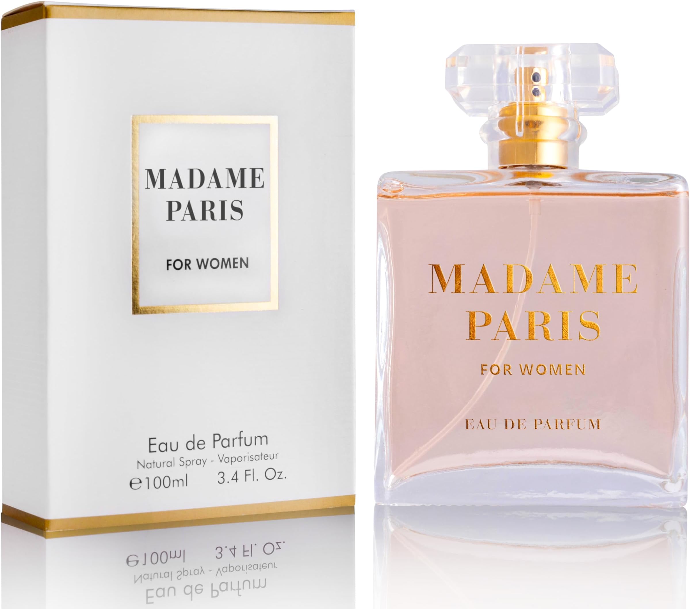 Paris for Women Eau De Parfum 3.4 Oz Pure Femininity in a Bottle Delicate Floral Scents of Jasmine and May Rose A Fragrance That Will Get You Noticed Cruelty Free Perfume Precious Gift for Women