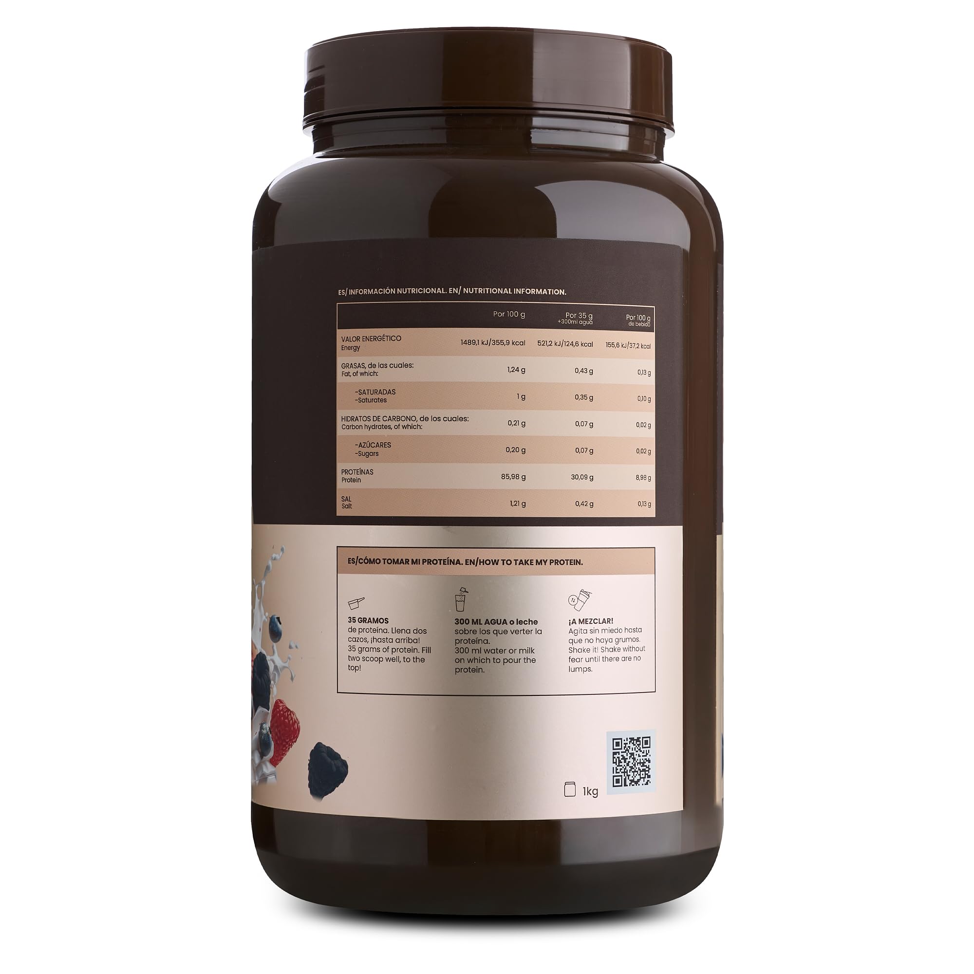 Grow Wellness Lote Proteína Aislada Frutos del Bosque con Yogur Griego 1 kg + Creatina Monohidrato Creapure 250 g | Whey Isolate CFM