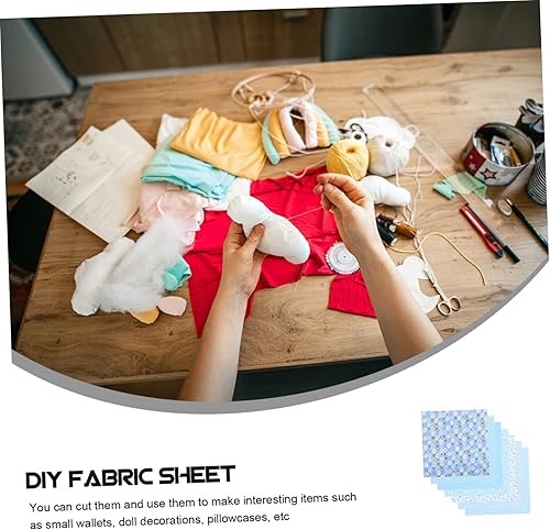 Miniatura 4 de FAVOMOTO 7pcs DIY algodón Patchwork suministros de costura tela colcha mini muñeca Patchwork edredones algodón precortado acolchado tela delicada