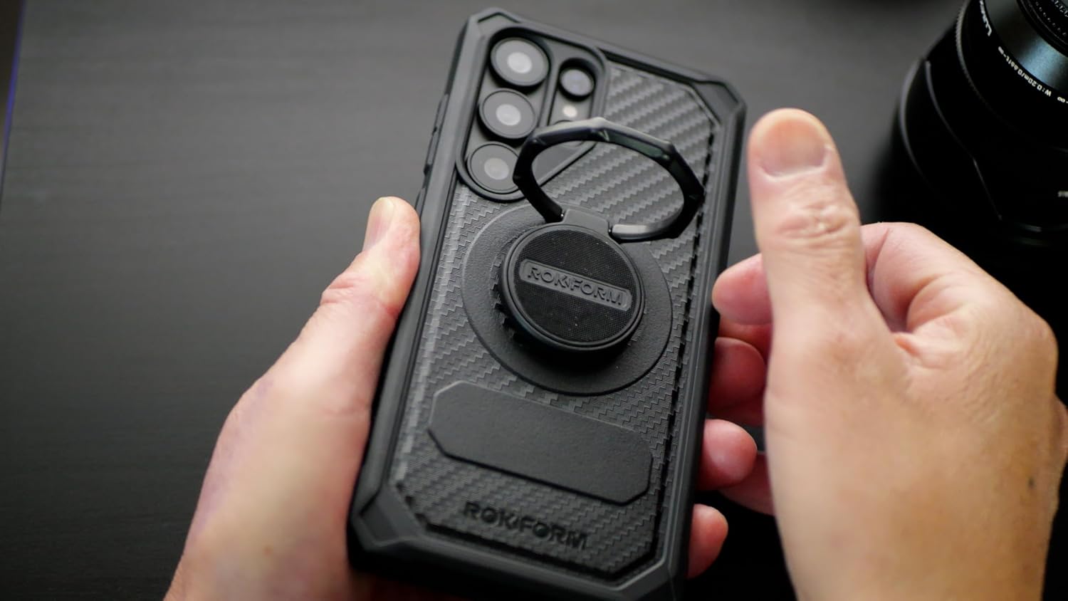 Rokform Galaxy S26 Rugged Case + RokLock Sport Ring Stand & Grip