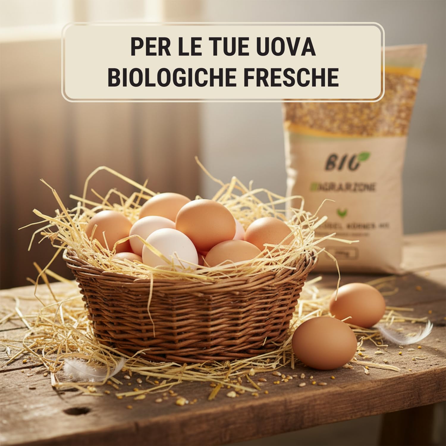 Agrarzone BIO Mangime per Galline Mix Granaglie 20 kg - Alimento Biologico per Ovaiole - 100% Naturale & Senza OGM - Qualità Premium Austria