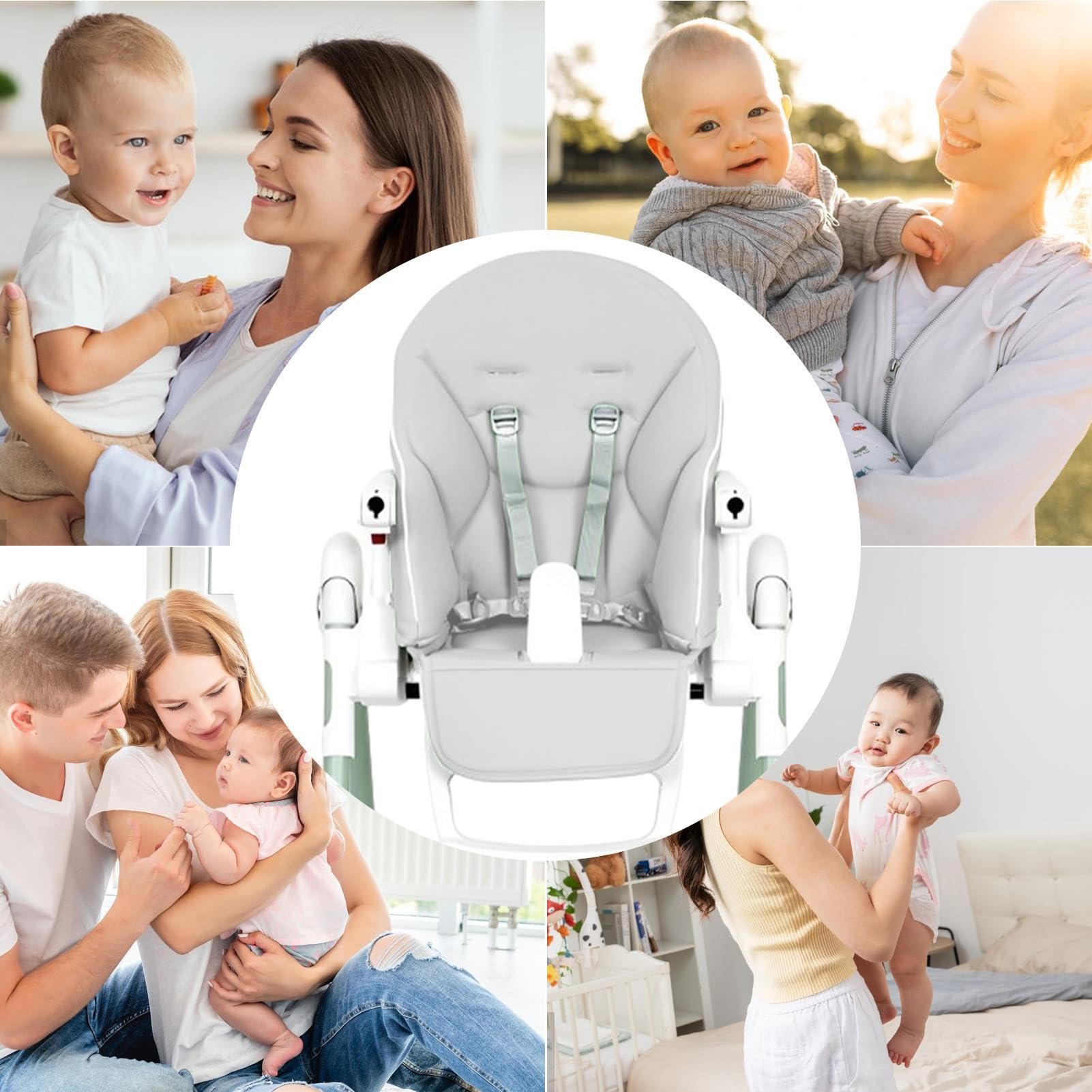 Housse De Chaise Repas Bébé Coussin D'Assise Pour Chaise De Salle À Manger | Confortable Pour Chaise Haute Maison Repas Alimentation Nouveau-Né Enfant Tout-Petit Petite Fille Neveu Nièce