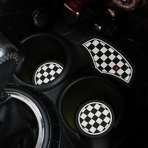 Miniatura 5 de TOMALL Portavasos compatible con Mini Cooper Hatchback F55 F56 de silicona para consola central de automóvil, soporte para portavasos de automóvil,