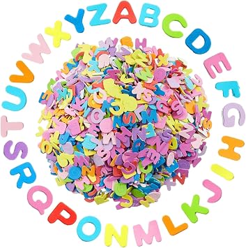 Bright Creations Foam Letter Stickers - 1560 Pieces, 60 Sets, 12 Colors, 0.87 in Peel & Stick Foam Letters - Alphabet Stickers Bulk for Crafts & Scrapbooking