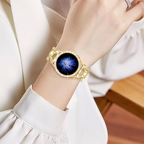 Miniatura 3 de Mesime Correas brillantes compatibles con Samsung Galaxy Watch 7 de 1.575 pulgadas, 1.732 pulgadas, 0.787 pulgadas, elegante correa de repuesto para