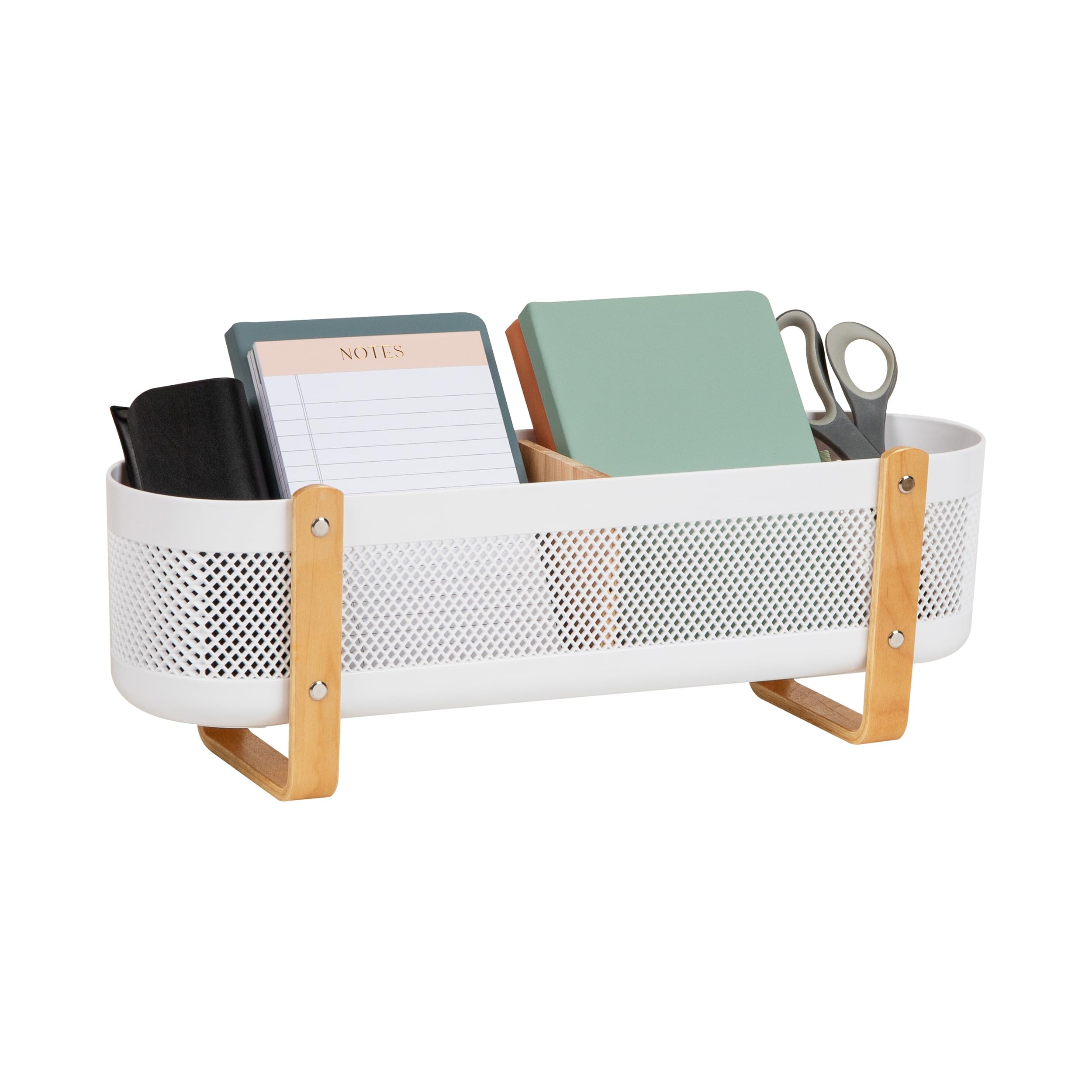 Panier de rangement divisé en plastique pour un bureau à la maison