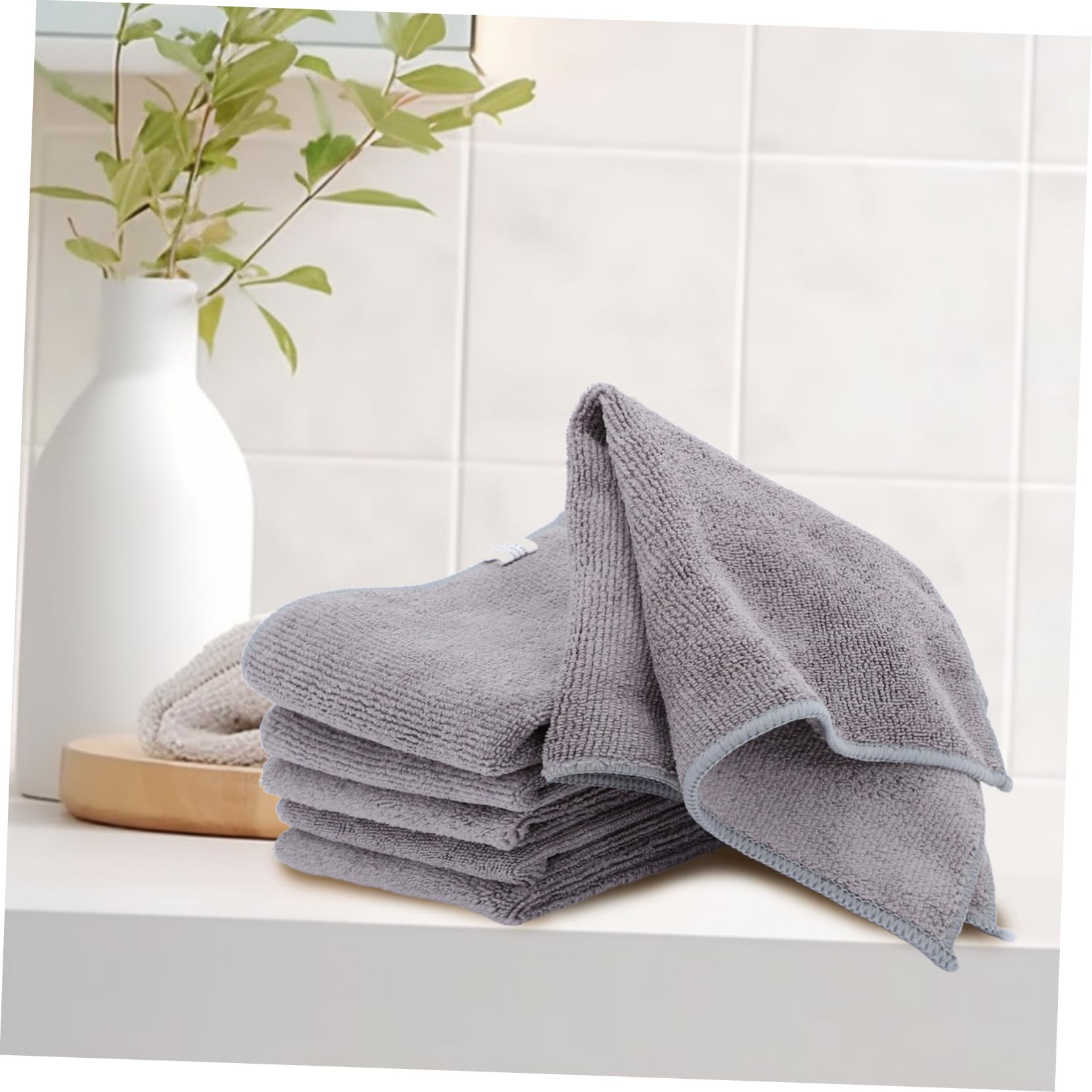 PartyKindom 48piezas Toalla De Microfibra Absorbente Gruesa para Limpieza del Hogar y Lavado De Coches para Múltiples Usos Cocina y Automóvil
