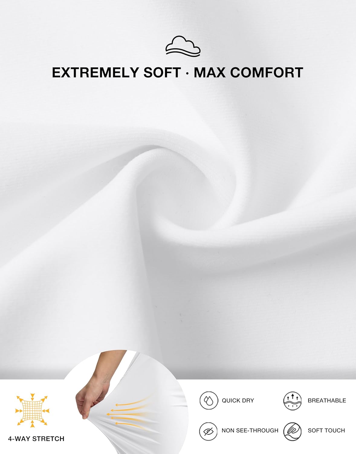 G Gradual Women's Bermuda Shorts with Pockets 11" Knee Length Stretch Comfy Drawstring Long Shorts for Women Summer Walking - Image 6