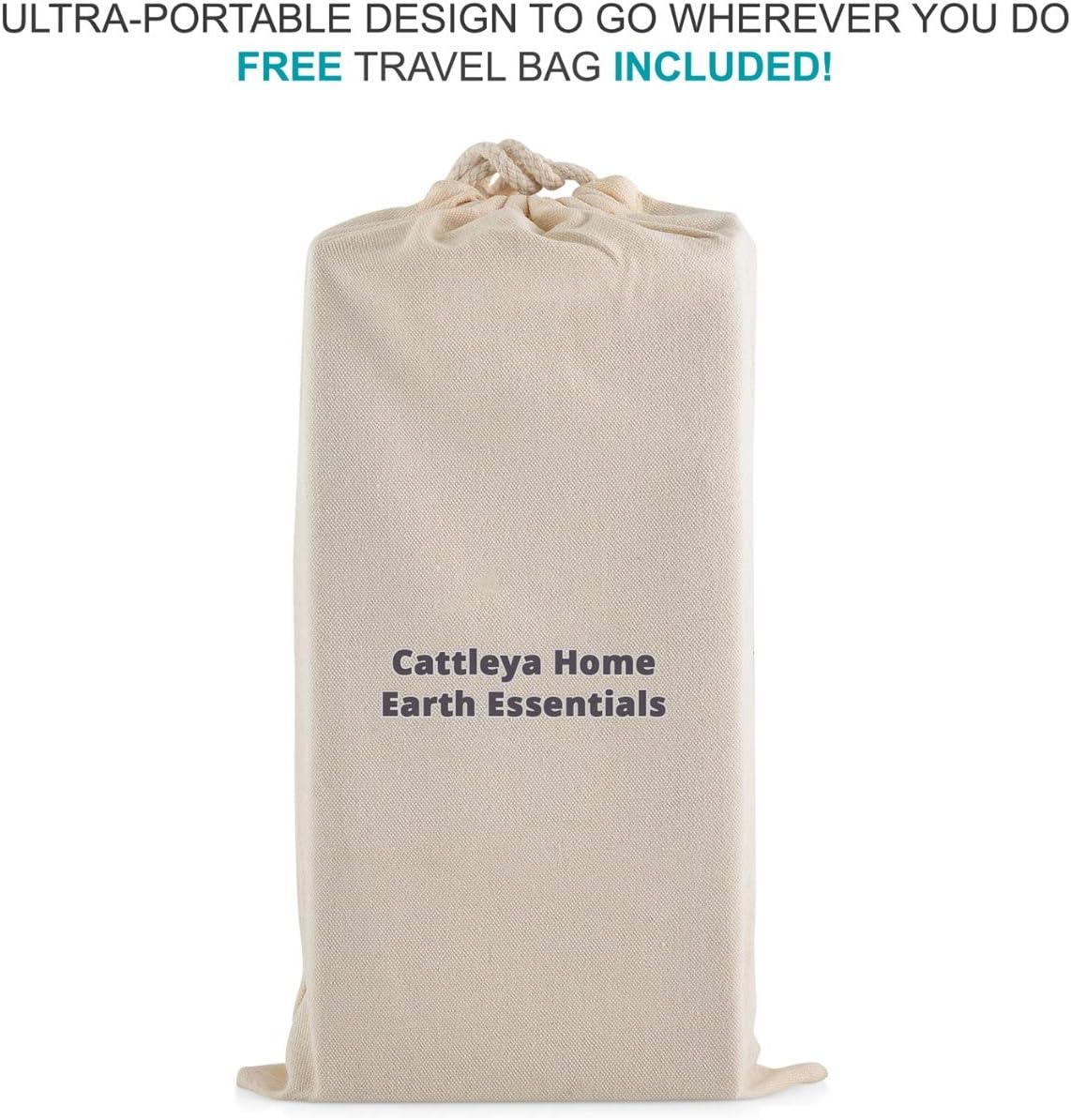 Cattleya Earth Home Essentials Folding Bathroom Toilet Stool for Kids and Adults - Non-Slip Squatting Stools with Travel Bag : Health & Household