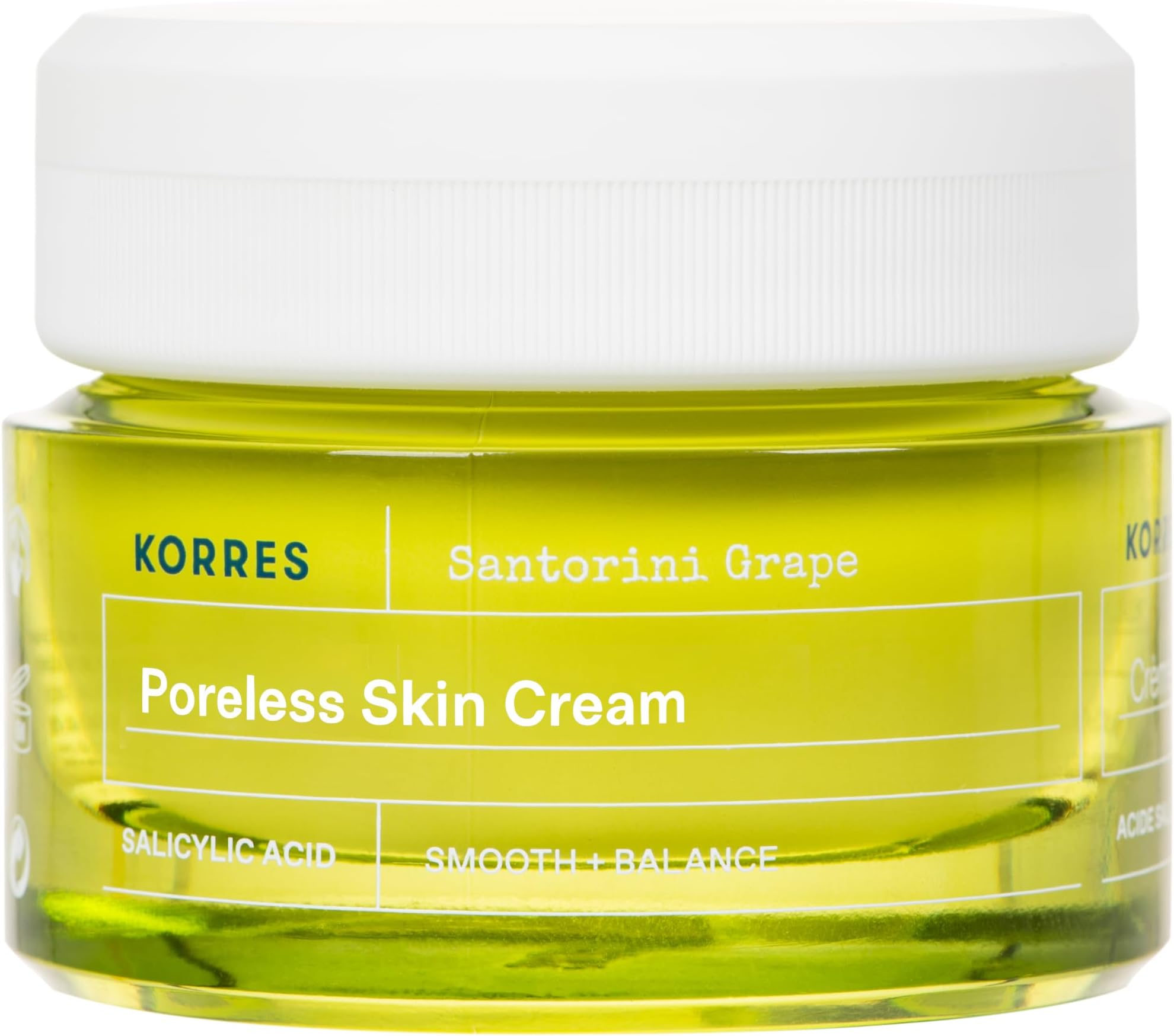 - KORRES Santorini Grape Poreless Skin Care Cream, Gel Face Moisturizer with Hyaluronic acid and Salicylic Acid, Pore Minimizer, Hydration for Dry, Oily & Sensitive Skin, 1.35 fl oz