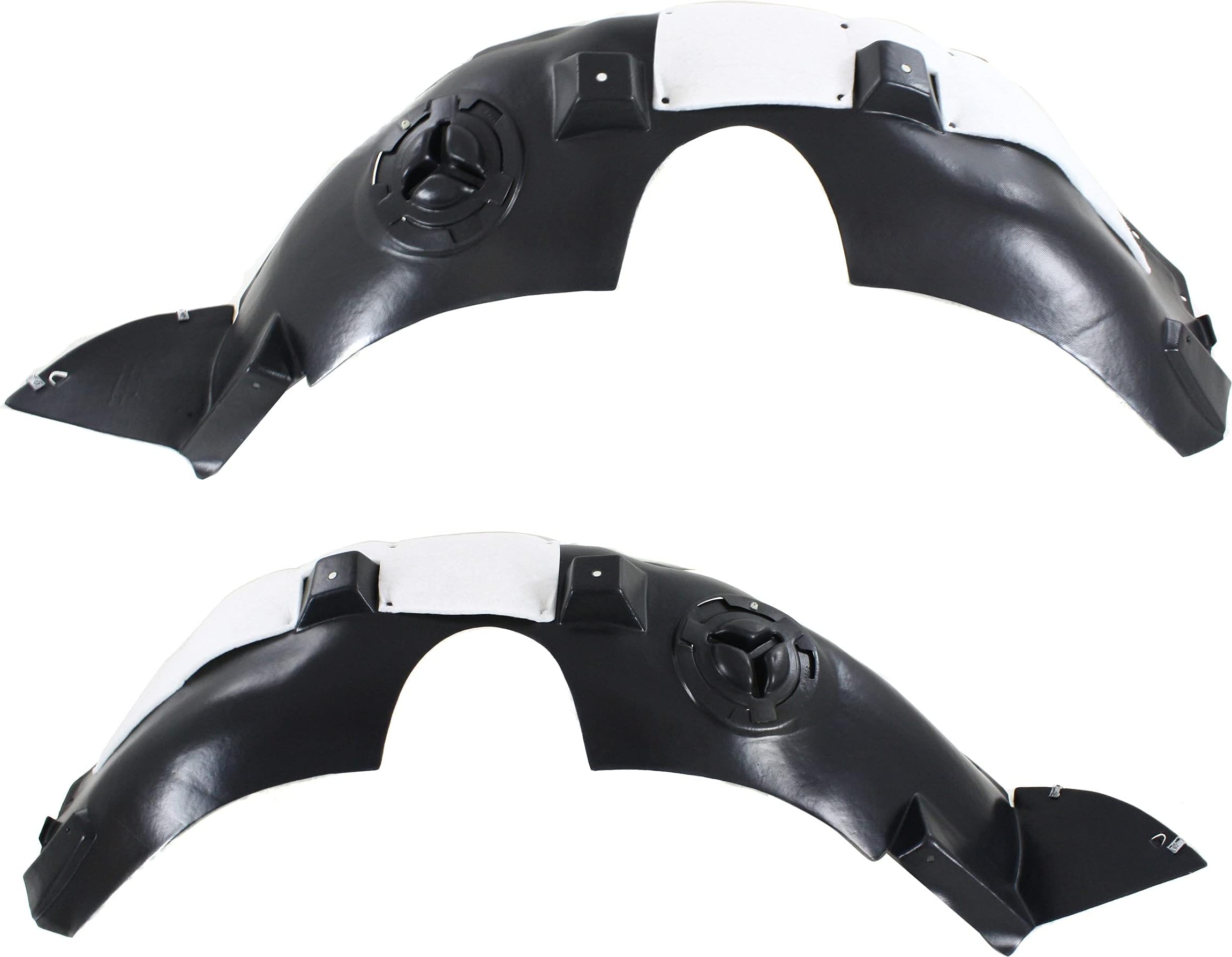 Evan Fischer Fender Liner Set Compatible with 2010-2013 GMC Terrain, Plastic Material, Front Driver and Passenger Side