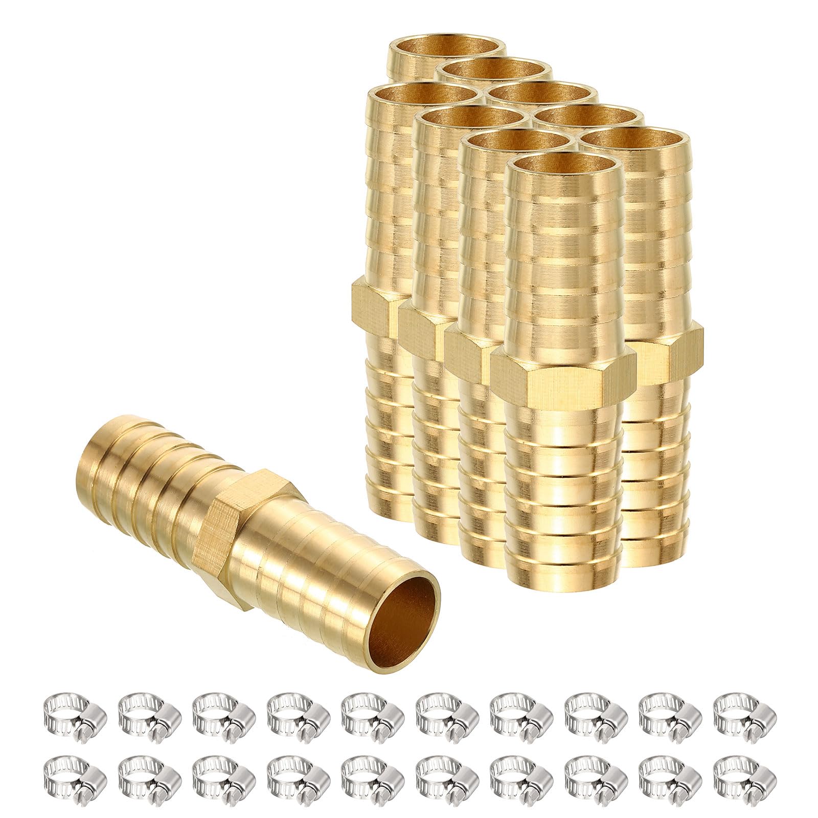 Raccord cannelé en laiton 5/8" pour l'arrosage du jardin et potager familial