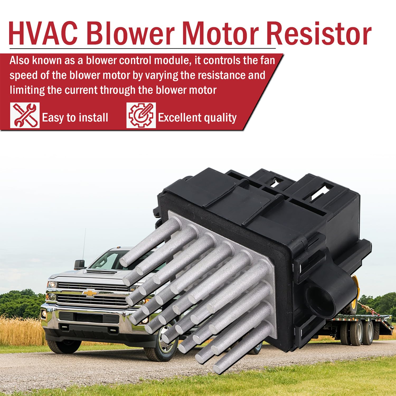 Snapklik.com : 4P1594 Blower Motor Resistor Kit, HVAC Blower Control ...