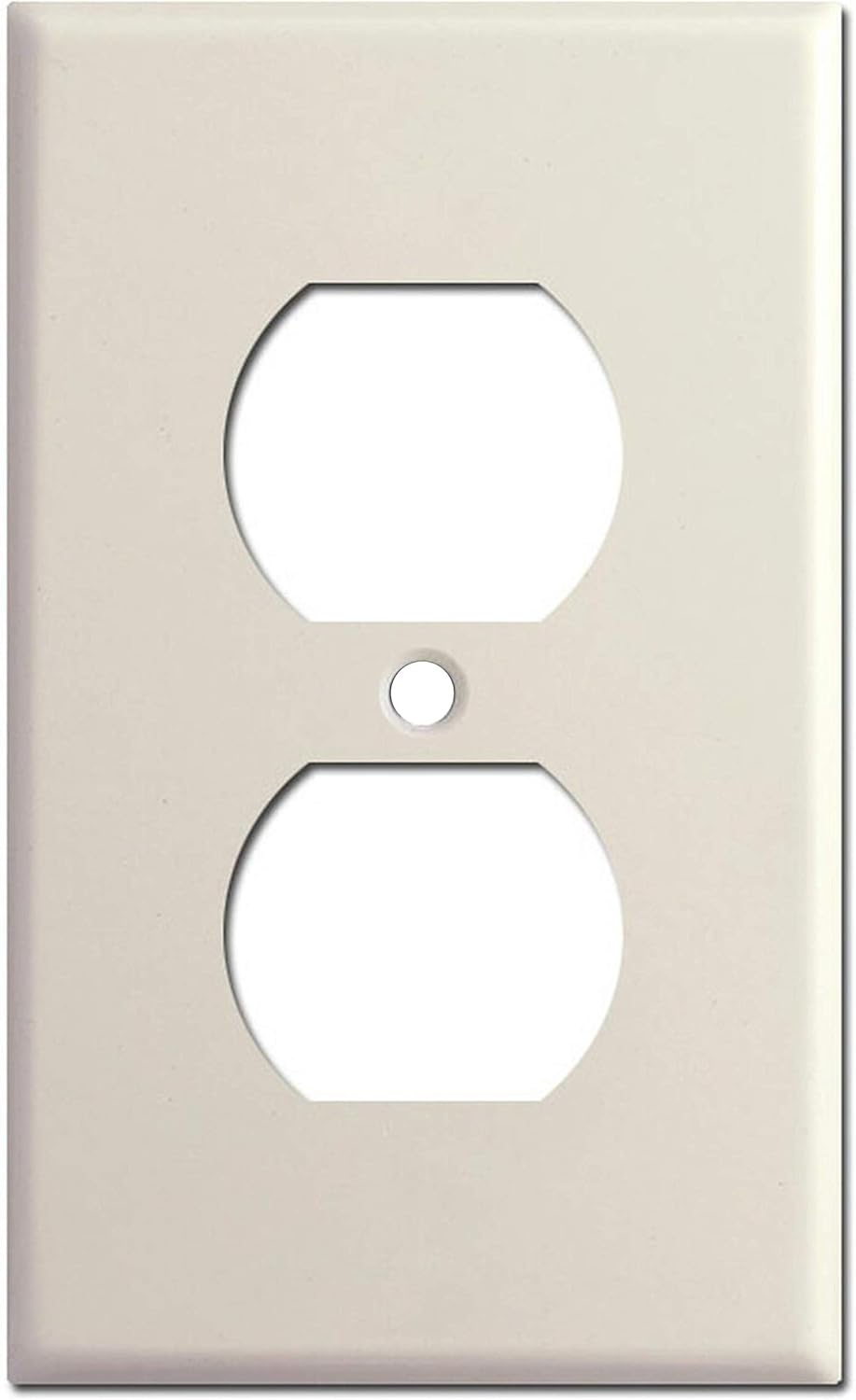 Outlet Covers (10 Pack) Wall Plate Outlet Cover, Power Outlet Cover, Plug Outlet Cover, Electrical Outlet Cover, Duplex Outlet Cover, Duplex Receptacle Outlet, Duplex Wall Plate, 1-Gang - Light Almond - - 