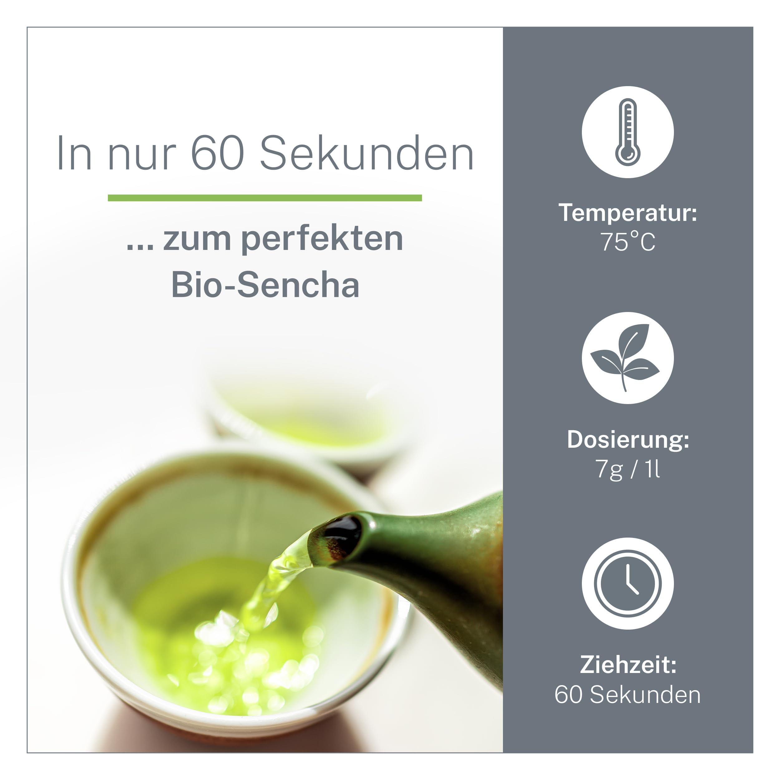 MyCupOfTea Sencha Deluxe Bio Grüner Tee lose, 3 x 50 g