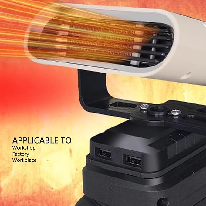Calefactor Eléctrico Portátil con Rotación 360° y 2 Niveles de Calor miniatura 5