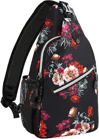 MOSISO Daisy Sprigs Sling Backpack - Crossbody Daypack For Hiking & Travel, Fits Tablets Up To 11" - View #9