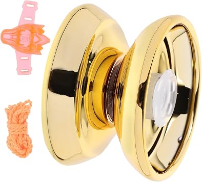 Beaupretty Professional Alloy Unresponsive Yoyo Ball for Beginners Smooth Fast Rotation Fingertip Trick for Hand-Eye Coordination Exercise and Party Supplies