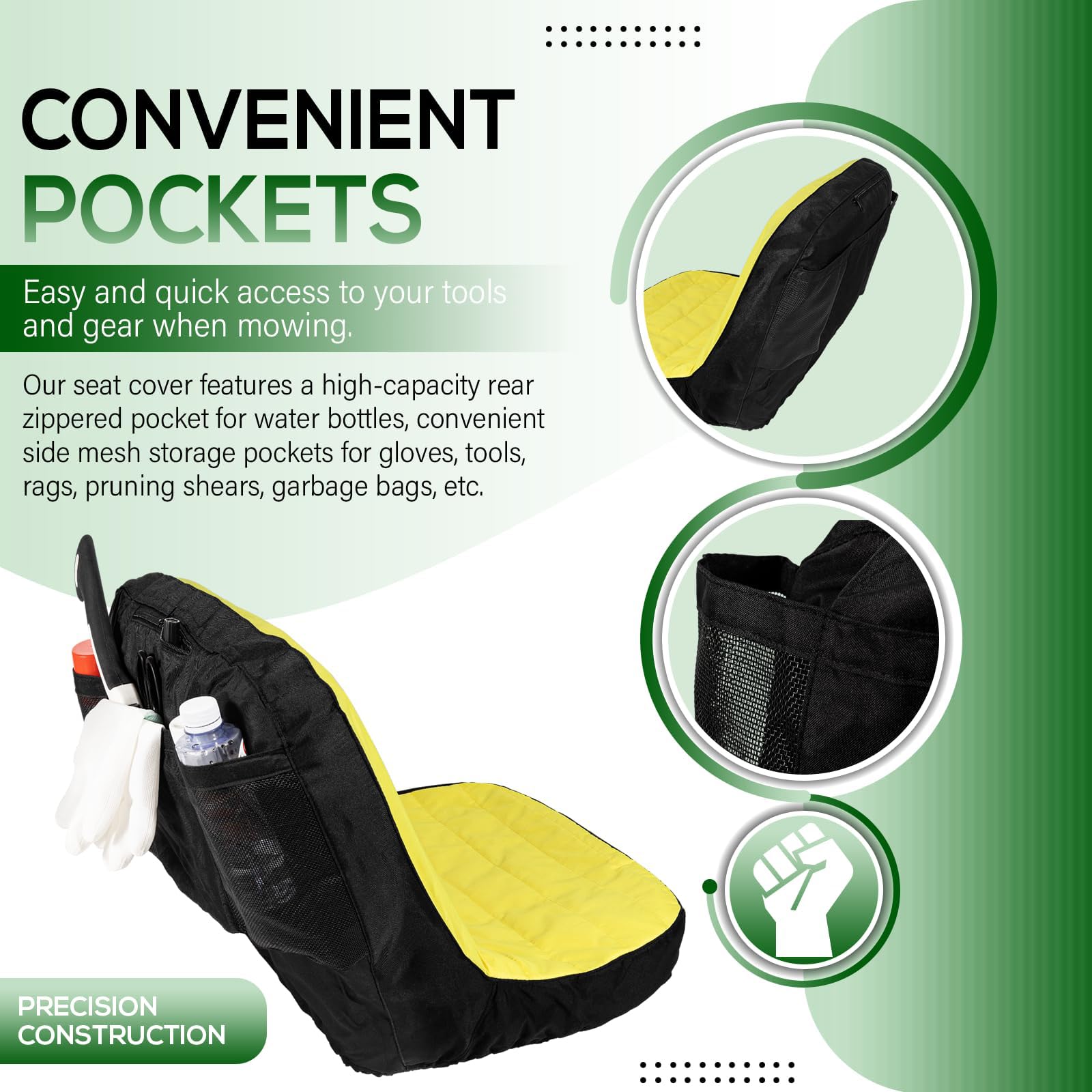 Funda Asiento cortacesped para Simplicity Broadmoor 18/44 20/44 22/44 23/50 19