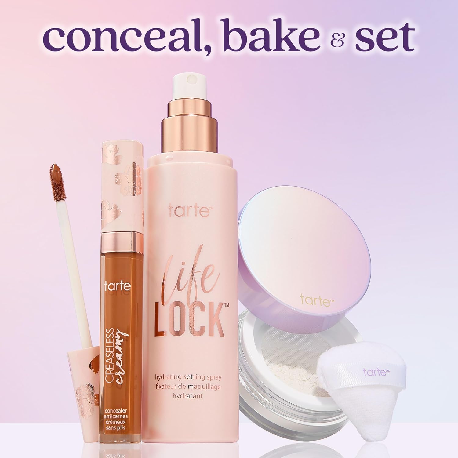 tarte Life Lock Hydrating Setting Spray – 10-in-1 Weightless Mist with Hyaluronic Acid to Hydrate & Lock Long-Lasting Makeup, Waterproof, Sweatproof & Transfer-Resistant, Vegan & Cruelty Free - Image 9