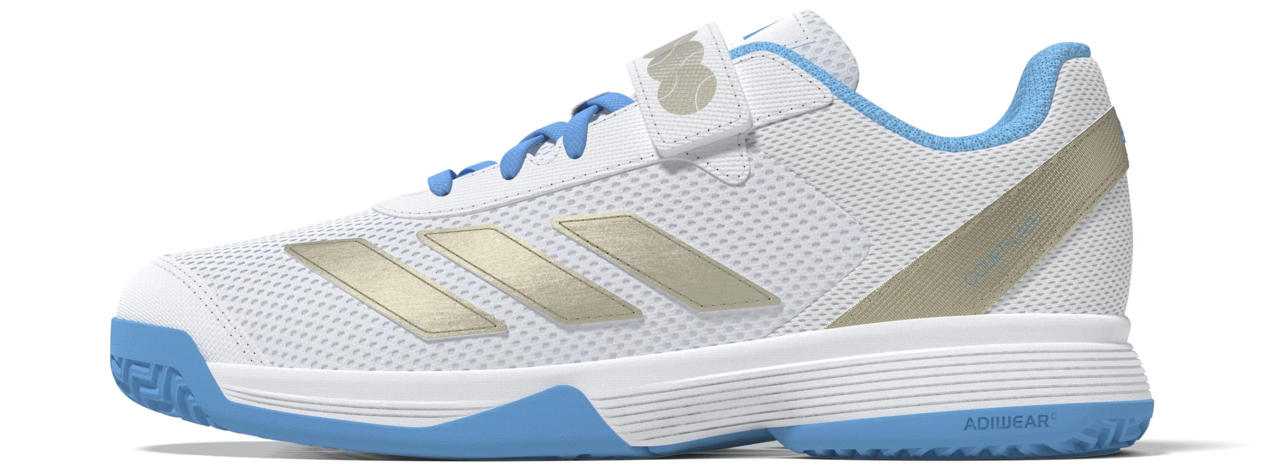 adidas Kids' Chaussure de Tennis à Scratch Courtflash Enfants