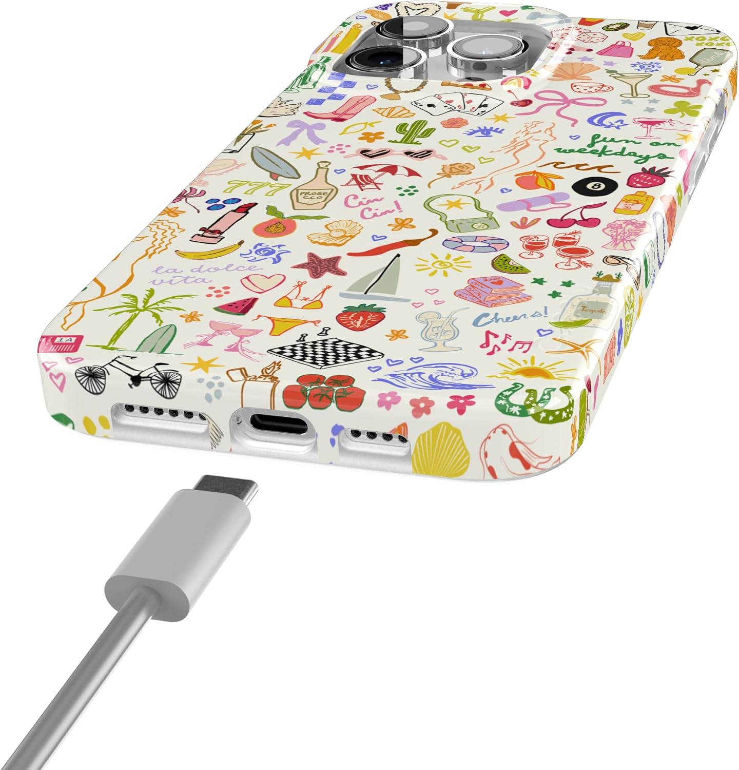 Casely iPhone 15 Pro Max Case | All The Fun Things | Fun on Weekdays | Compatible with MagSafe | Classic Ultra Slim Design