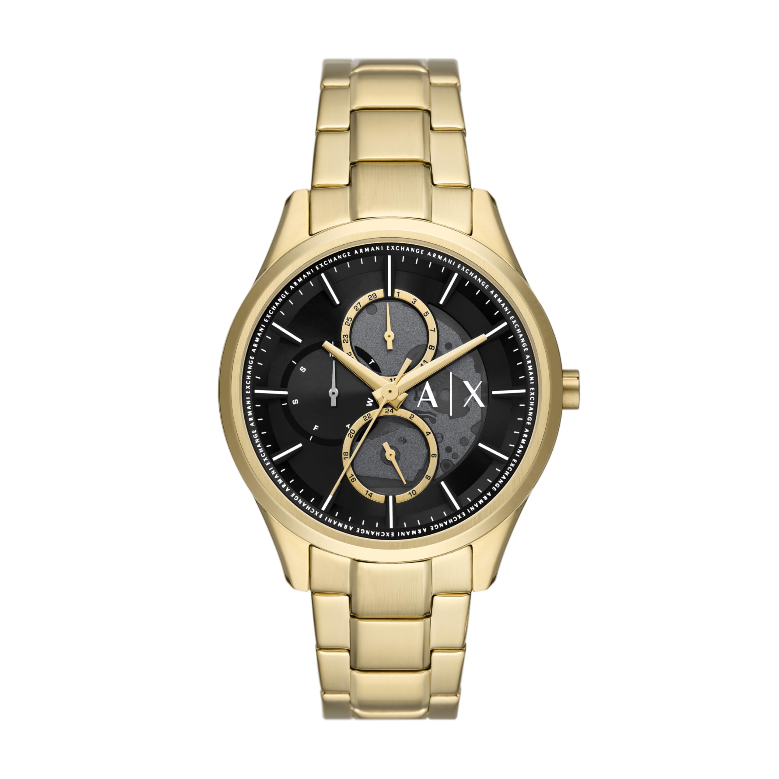 A|X Armani Exchange Men's Multifunction Analog Watch, Necklace Gift Set Stainless Steel Watches for Men