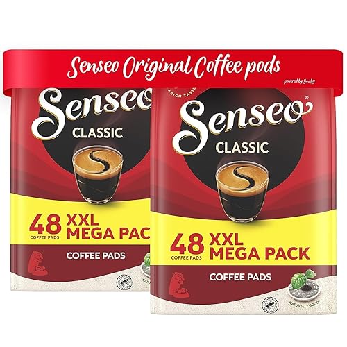 Senseo Classic - Bolsas de café Regular tostado medio 2 bolsas de 48 cápsulas de café individuales 96 unidades, 0.28 oz Empaquetadas a granel