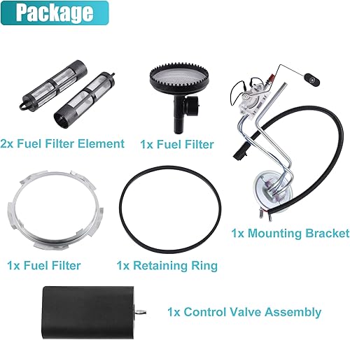 Miniatura 7 de X AUTOHAUX Kit de unidad de envío de combustible diesel para Ford F-350 1994-1997 para Ford F-250 1994-1996 Sensor de nivel de combustible