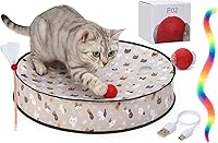 28" Interactive Rolling Ball Cat Play Mat Toy for Indoor Cats - Exercise, Mental Stimulation & Boredom Relief