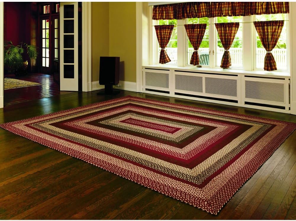 IHF Home Decor Braided Rectangle Area Rug Westbrook Jute in