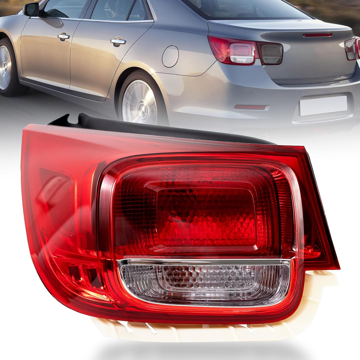 AUTNZE Brake Tail Light for 13-15 Chevy Malibu