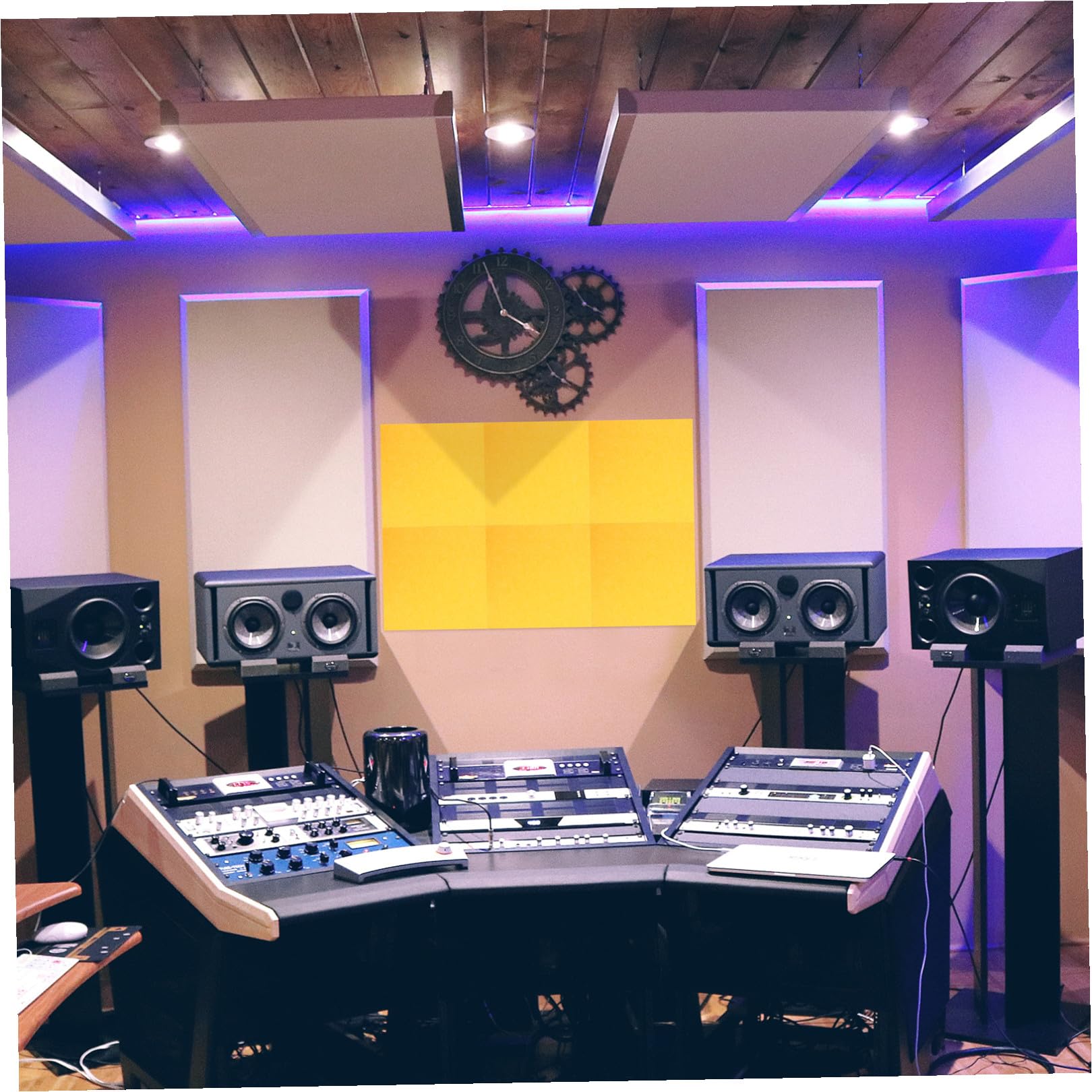 BETOOKY 5 Pezzi Pannelli Fonoassorbenti in Feltro per Parete, Isolamento Acustico per Ufficio e Sala Musica, Pannelli Decorativi Resistenti e Facili da Installare, Riduzione Eco