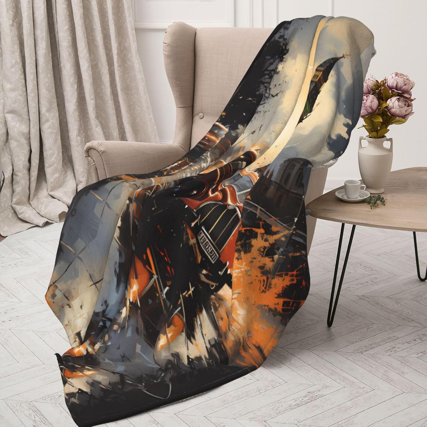 London Color Taxi Decorative Gift Blanket, Sofa Bed Living Room Camping Travel Blanket (50 * 40 inches), Flannel Children's Blanket,
