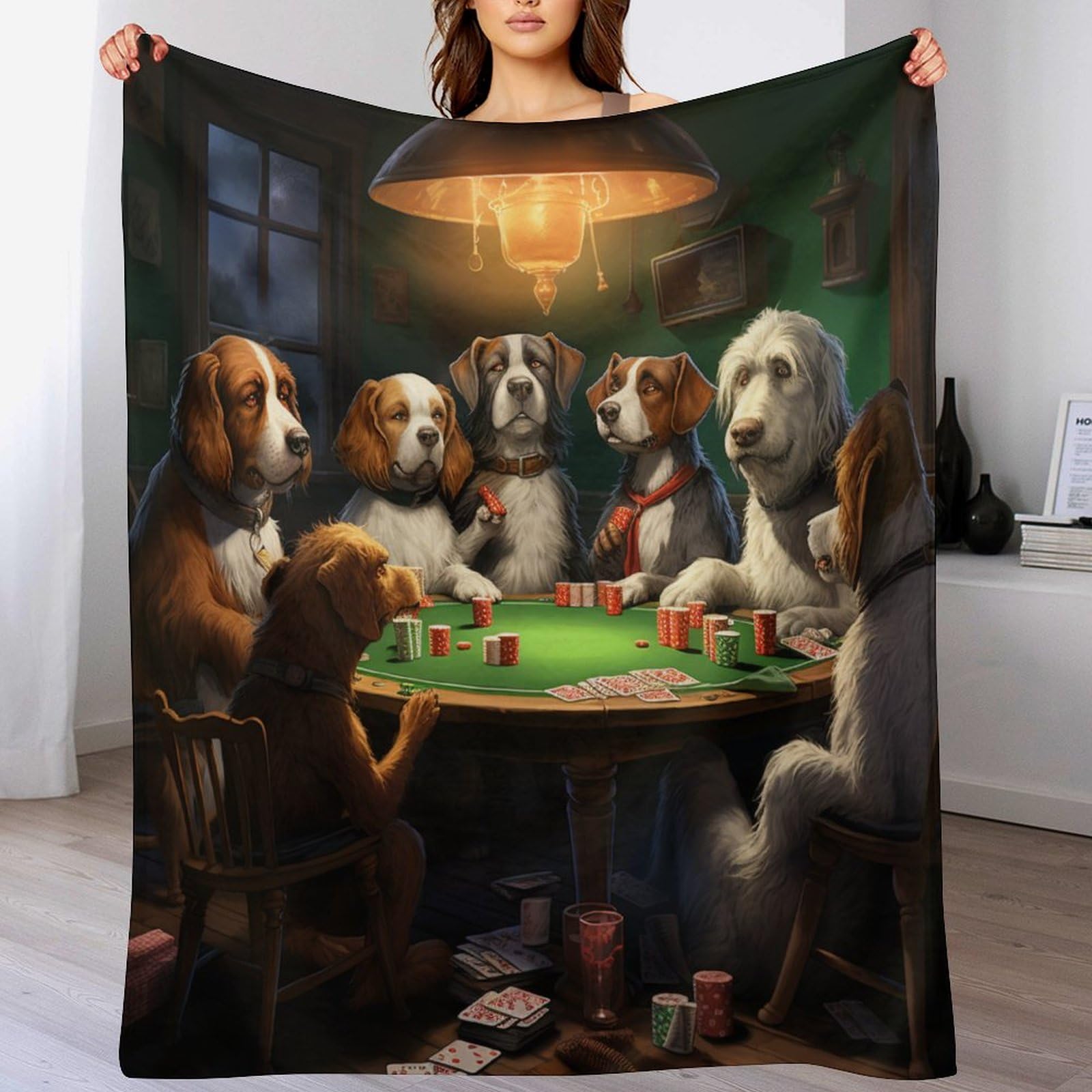 Cute Dog Blanket Fleece Warm Soft Cozy Blanket Throw Couch Bed Print Couch And House Decor Gift Idea Throws, for Sofa for Kids Teen Young Boys Girls,（180×200cm）