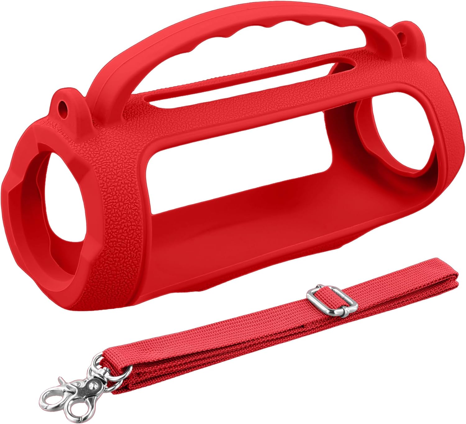 Silicone Case Compatible with JBL Charge 5 Portable Waterproof Bluetooth Speaker(Red Silicone Cover) - Image 2