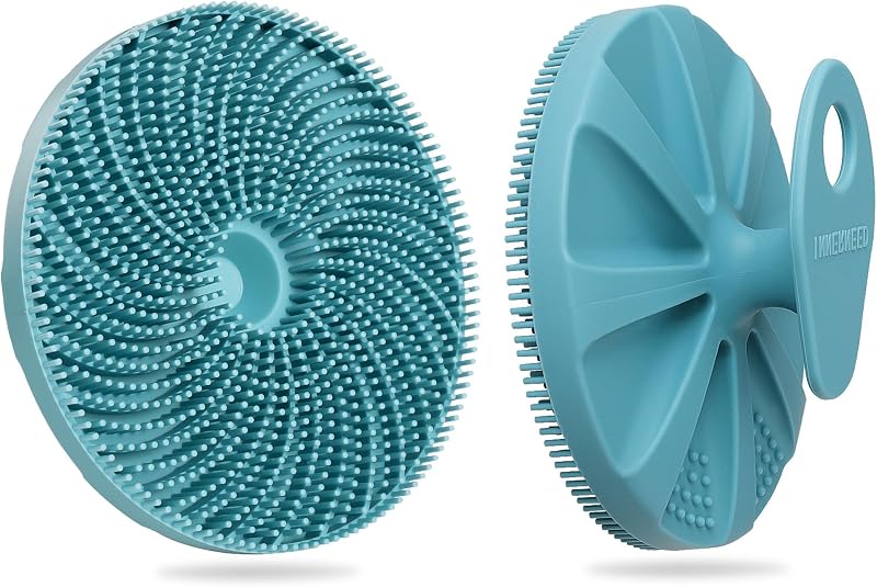 Escova corporal de silicone de grau alimentício INNERNEED, Verde-escuro