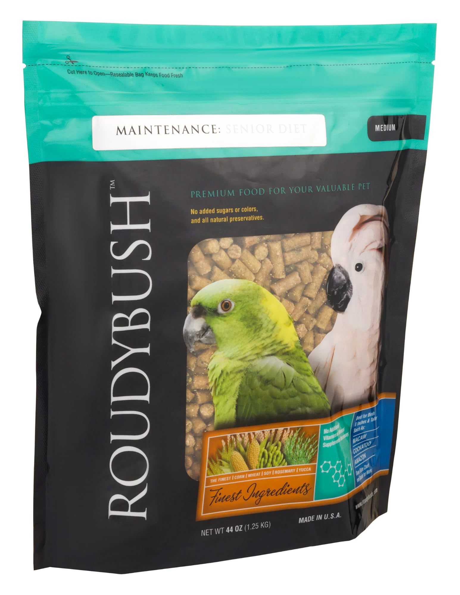 RoudyBush Senior Diet for Adult Birds, 44 OZ