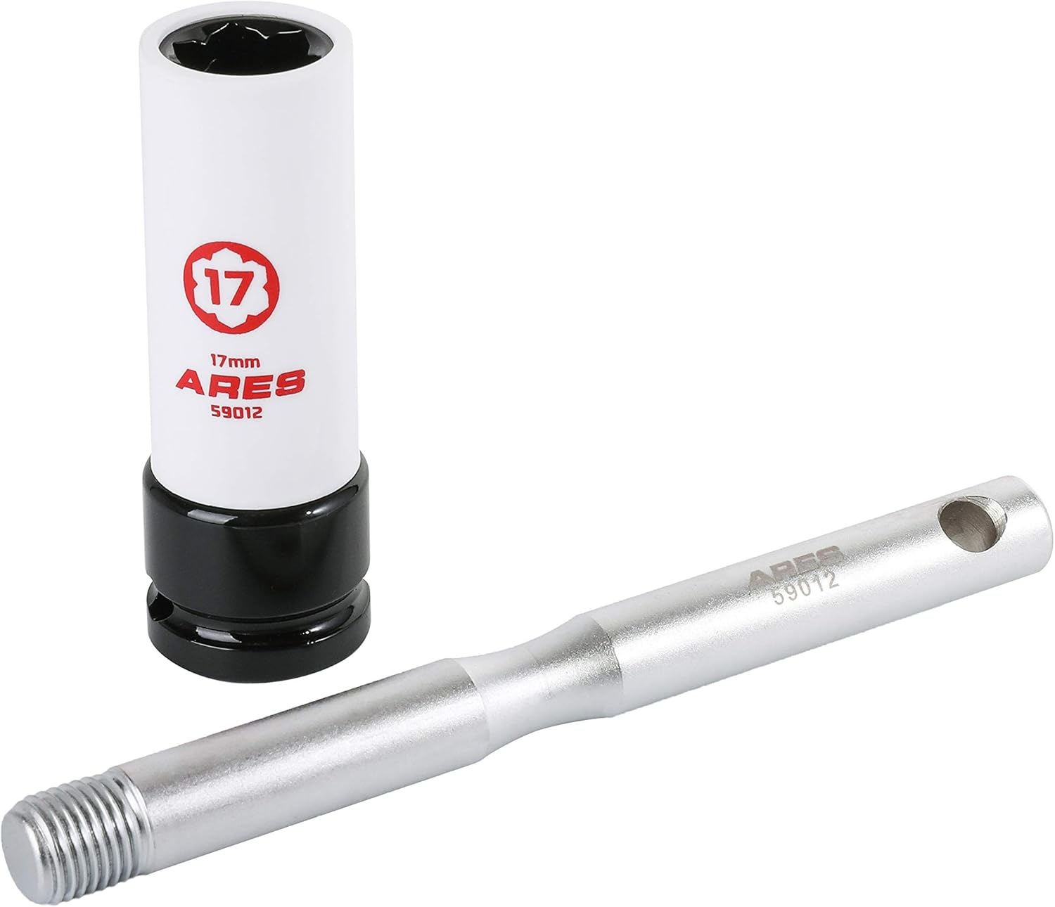 ARES 59012-17mm Non Marring Convex Lug Nut Socket - M14x1.5 Wheel Hanger Alignment Tool - Socket Compatible with Mercedes - 1/2-Inch Drive Socket Designed for Flower Head Lug Nuts : Automotive