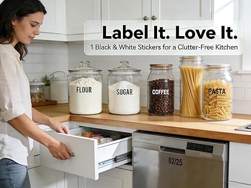 Miniatura 3 de Adhesivos de números y letras de 1 pulgada, vinilo resistente al agua, calcomanías adhesivas del alfabeto para pósteres del hogar, parches de