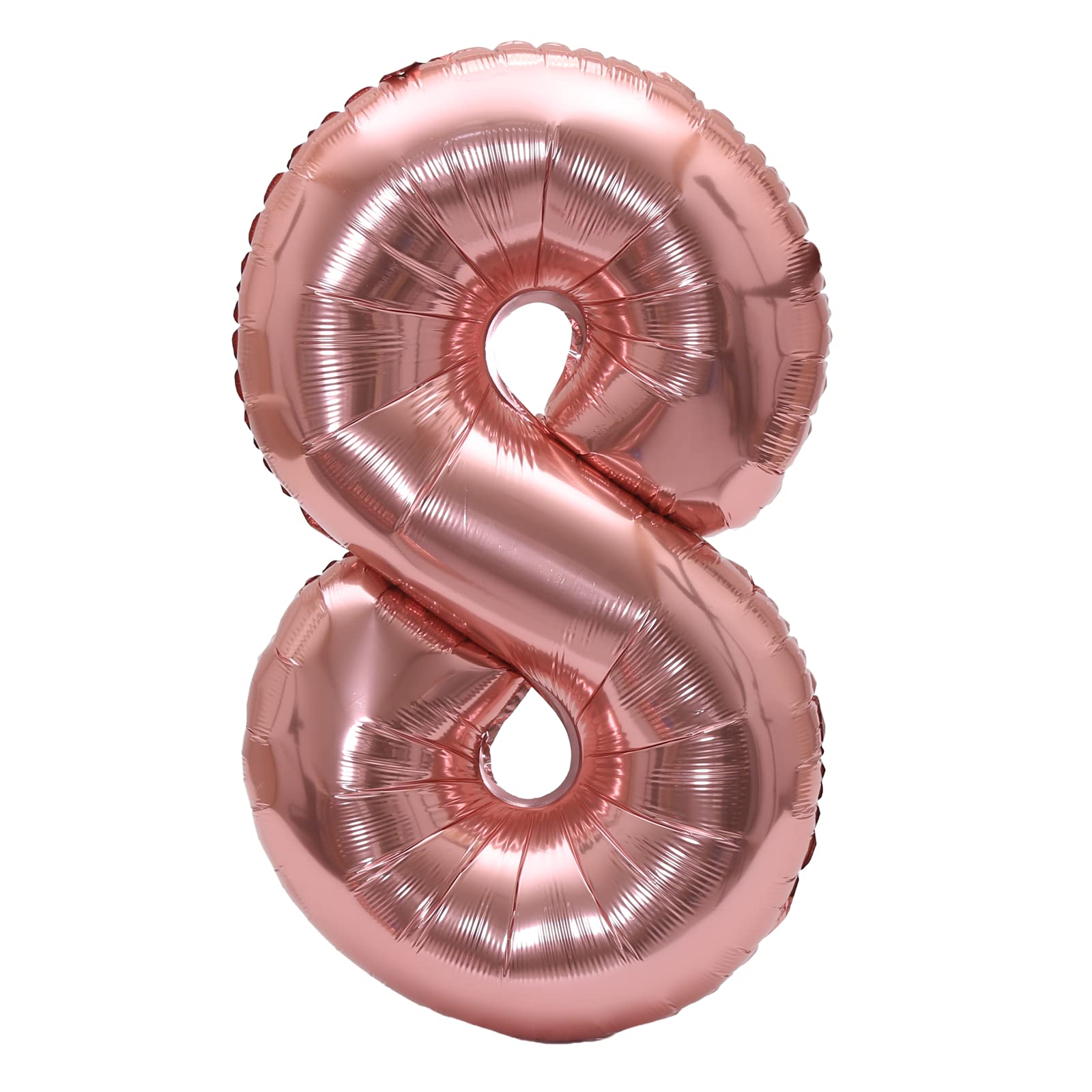 YPSelected 32 Inch Large Foil Helium Number Balloon Birthday Wedding Party 0-9 (Rose Gold, 8)