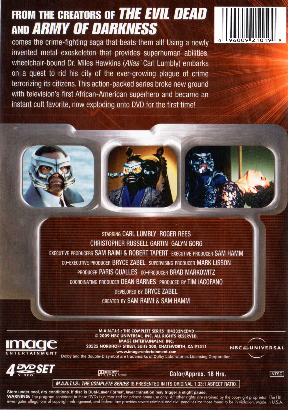 Mantis The Complete TV Series DVD (M.A.N.T.I.S.)